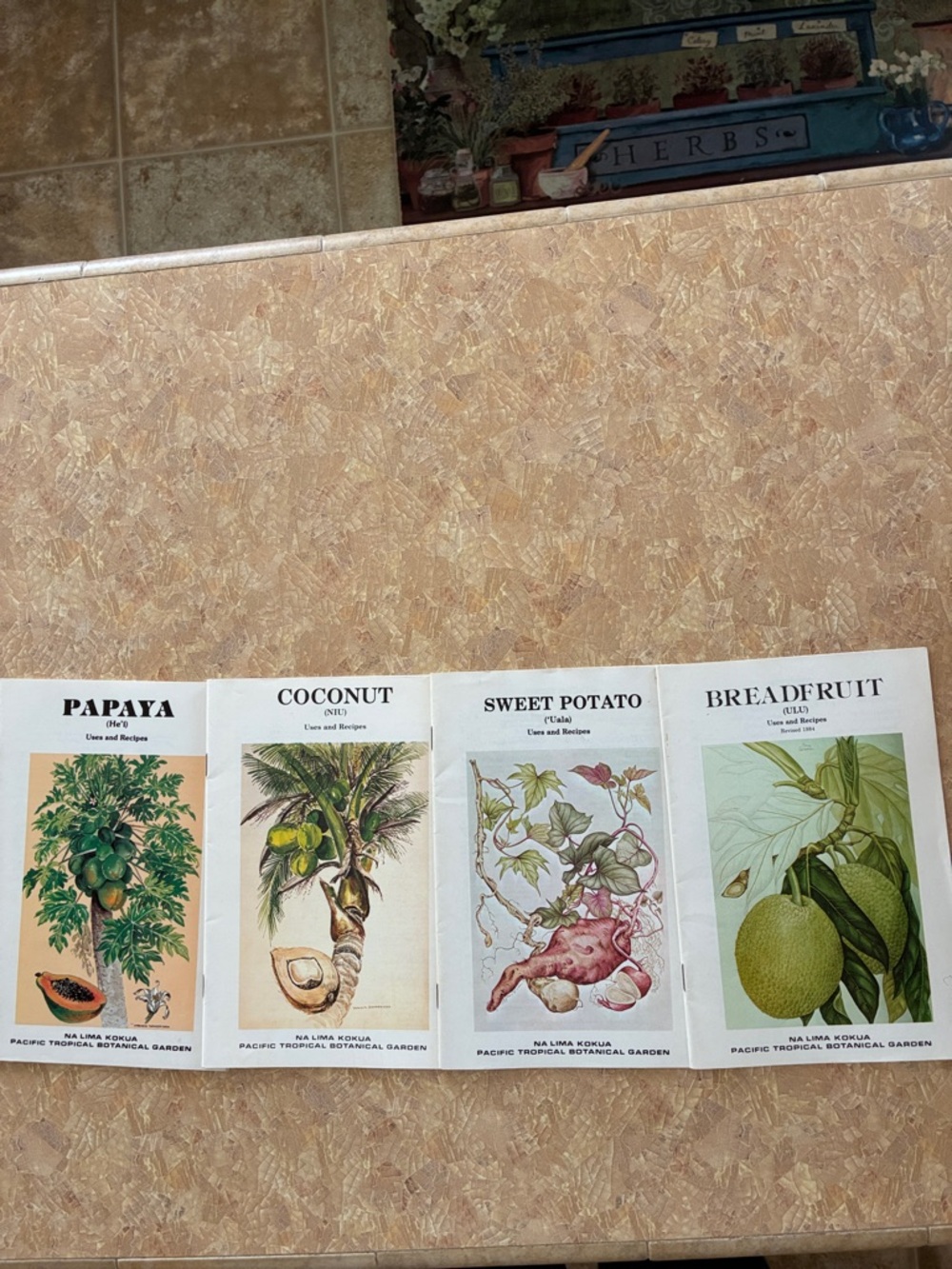 Vintage Botanical Fruit recipe books